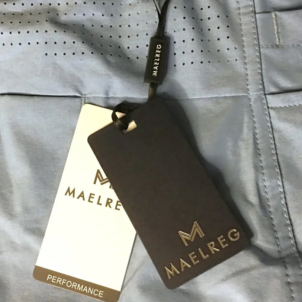 MAELREG Quick Dry 10'' Inseam Stretch Waist Flat Front Front Mens Shorts  ⛳ NEW!